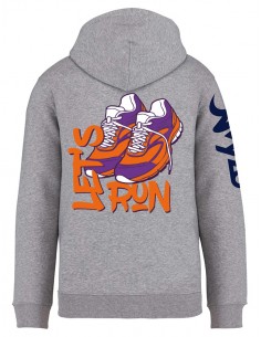 LET'S RUN hoodie unisexe