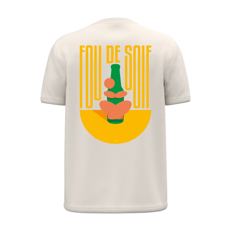 T-shirt FOU DE SOIF bière | Avyzo, Le sud à porter